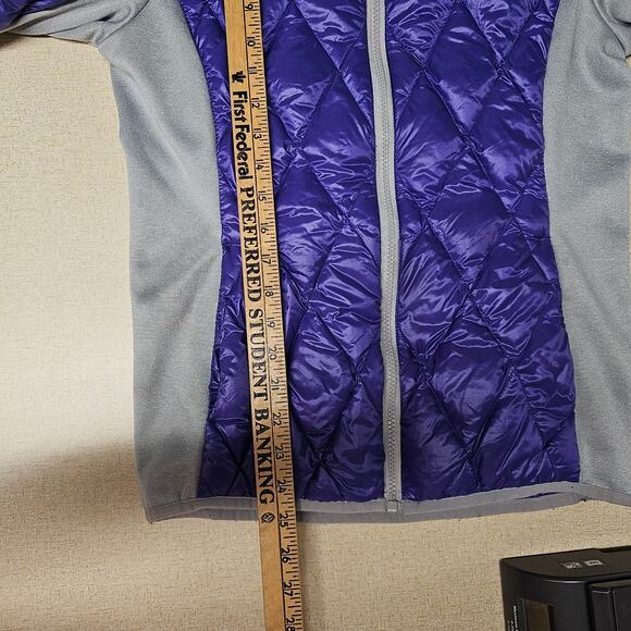 Gerry Fillpower Hooded Quilted Puffer Jacket Girls L 14/16  Purple Gorpcore - Picture 7 of 7